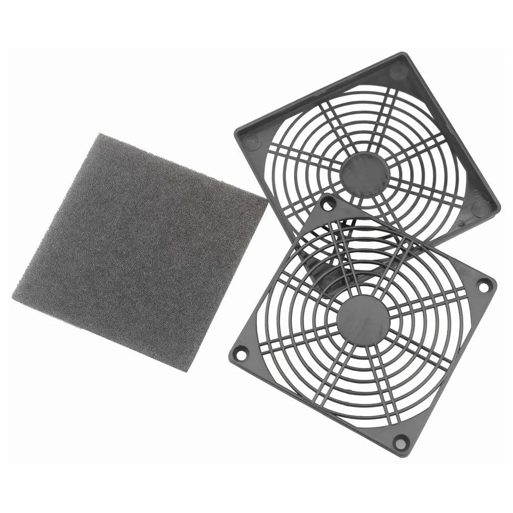 AAAF2 Pcs Dustproof Blower Guard ABS Computer Ventilator Grill 120mm Fan Filter Fan Mesh Cover Tool-Free Fan Strainer