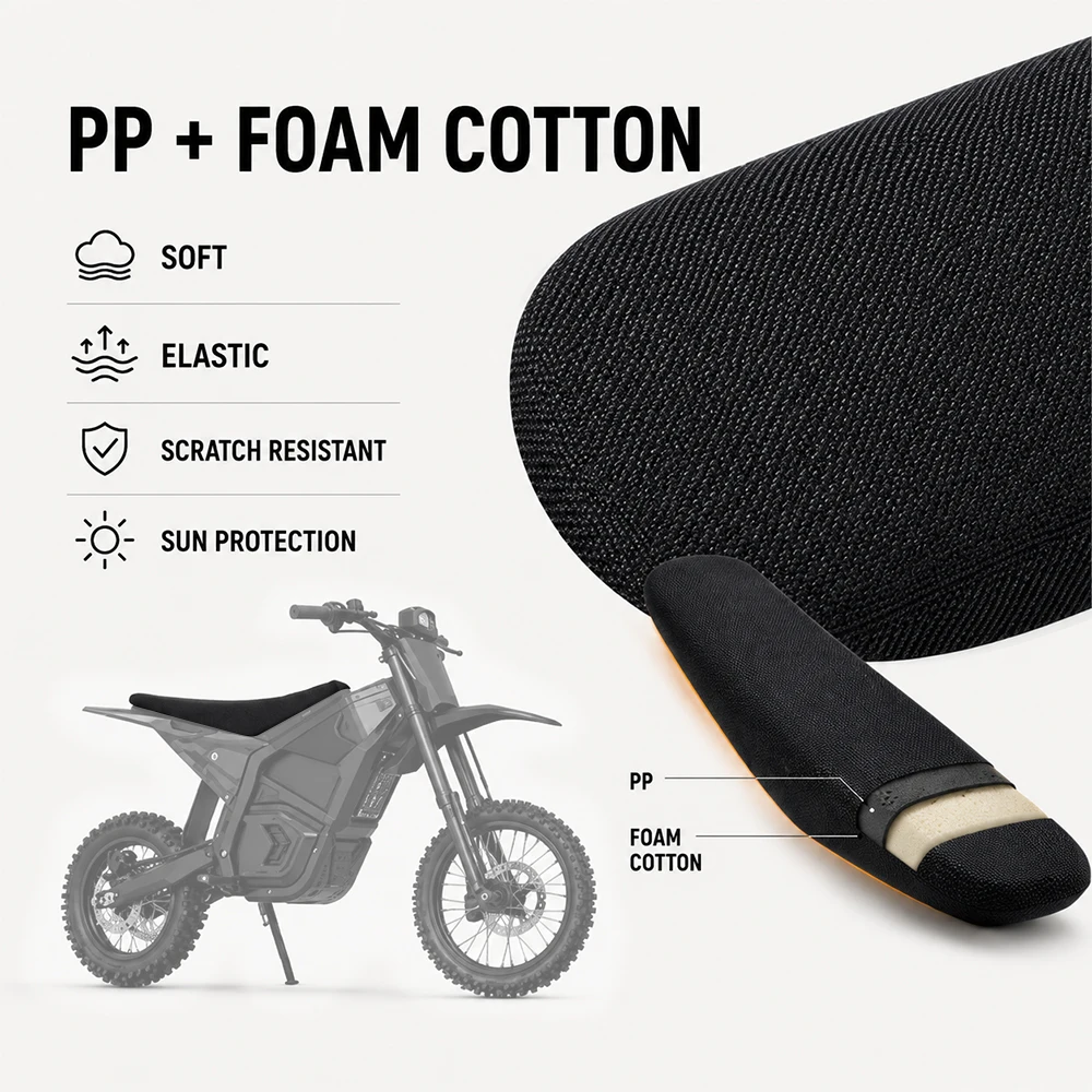 Seat Cushion Cover Protector For Yozma IN10 PRO Motorcycle Accessories Electric Vehicle Bike E-bike Replacement PP Foam Padding
