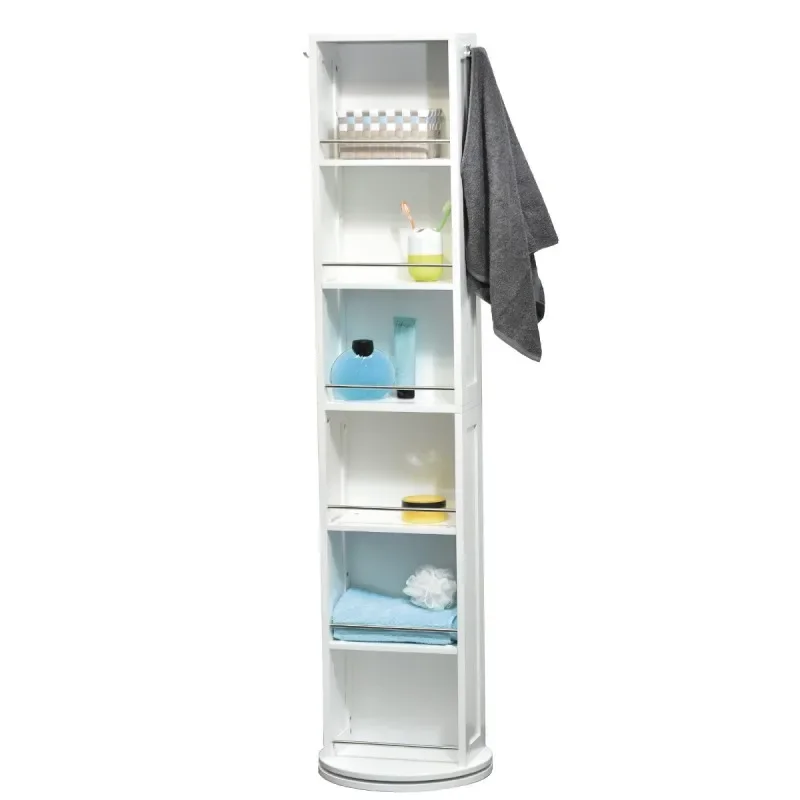 

#For Tower Narrow Slim Mdf Floor Storage Tall Bathroom Cabinet&