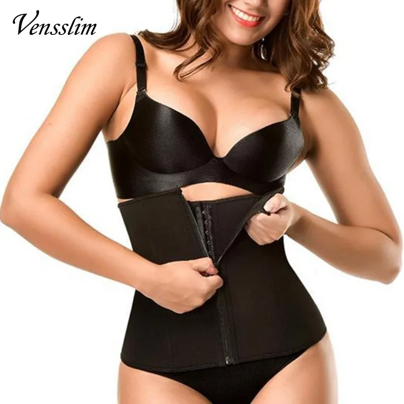 Vensslim Slimming Sheath Curve Shaper Corset Women Waist Trainer Neoprene Shaping Strap Zipper Shapewear Tummy Control Girdles