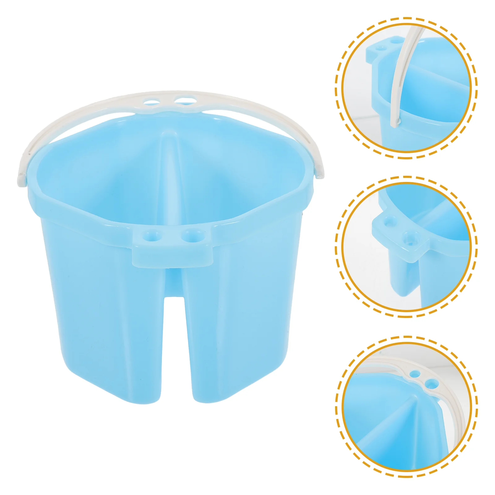 

Paint Brush Bucket Convenient Cleaner Handle Daily Use Water Washers Watercolor