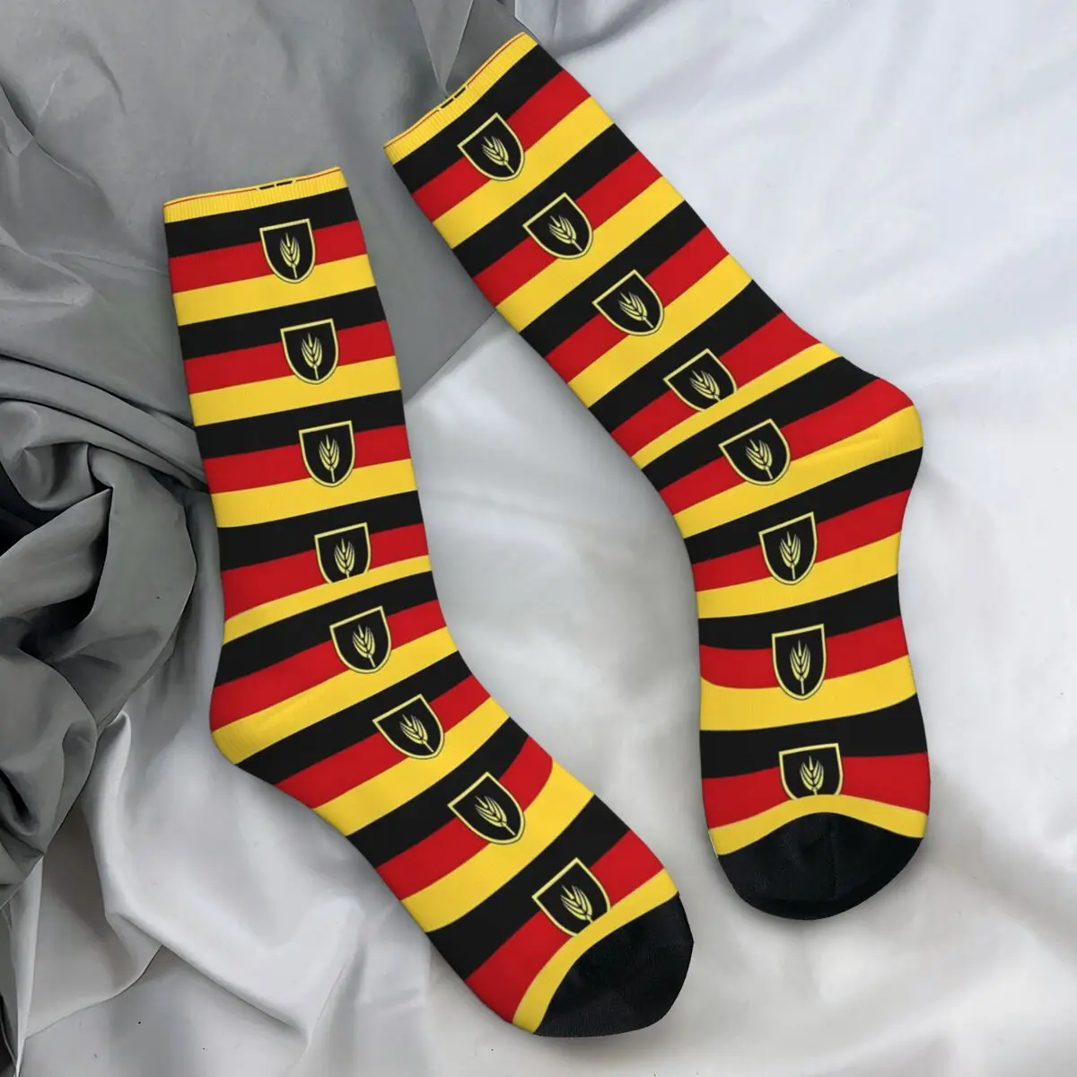 Flag Of Volga Germans Socks Winter Germany Map Stockings Harajuku Couple Soft Breathable Socks Design Running Anti-Slip Socks