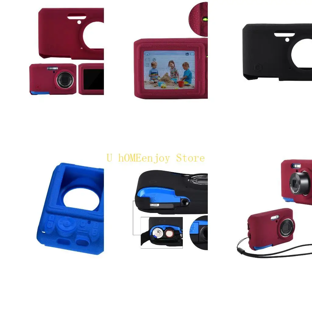 B0KF Lightweight Washable Camera Skin With Better Grip For PIXPRO FZ45 Camera Case Safe Handling