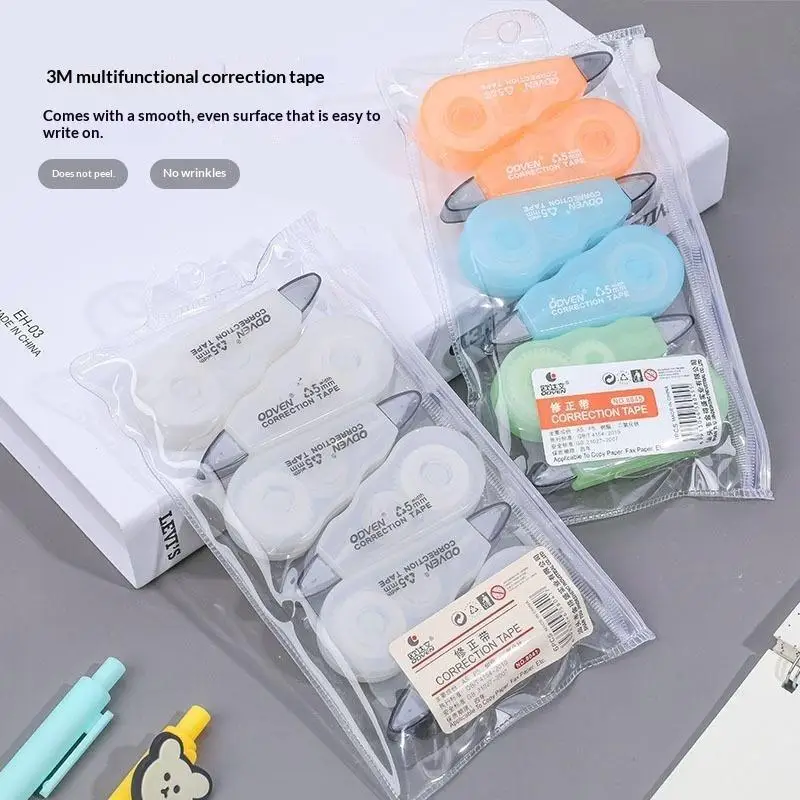 1 Set/6 Piece Cute Kawaii Macaron Correction Tape Altered Tools School Office Corrector Stationery Kids Sweet Novelty Supplies