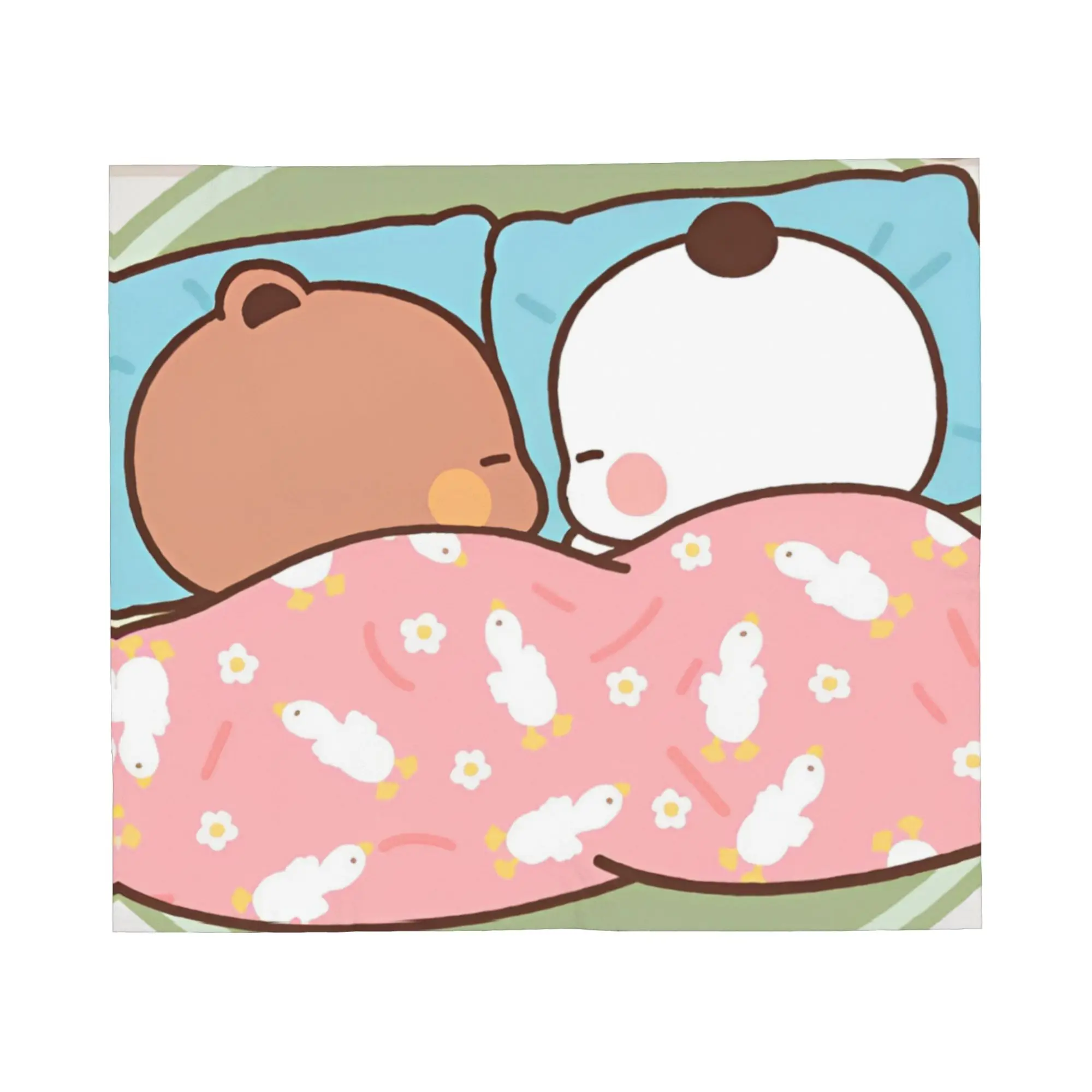 Bubu Dudu Sleep   Blankets  Flannel Throw Blanket Home Couch Decoration Ultra-Soft Warm Bedspreads