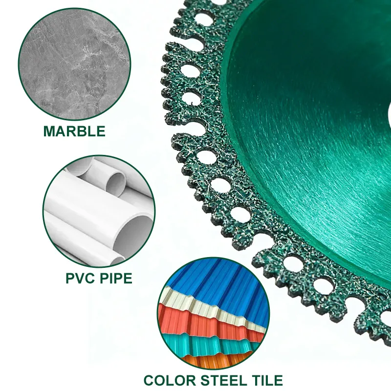 Ultra Thin Diamond Cutting Disc, Multifunctional Composite Circular Saw Blade for Ceramic Tile, Glass, Marble, Wood, PVC
