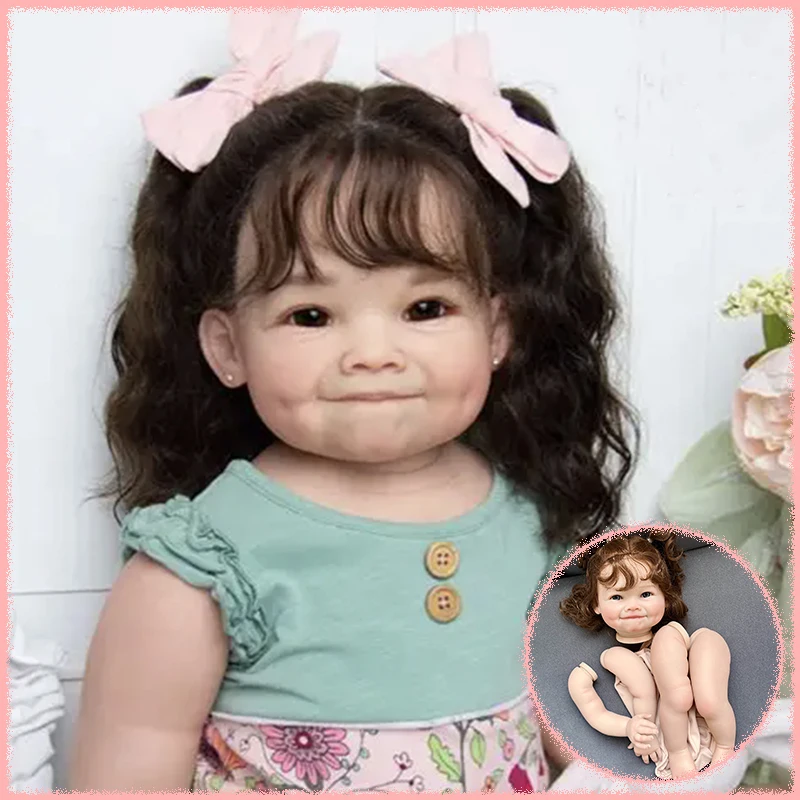 24inch-raya-unfinished-lifelike-reborn-doll-kit-multiple-layers-painting-3d-skin-doll-parts-with-curly-brown-hair-cloth-body