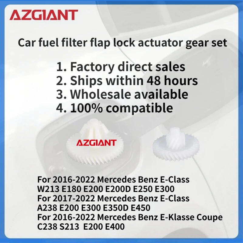 

For 2016-2022 Mercedes Benz E-Class W213 E180 E200 E200D E250 E300 Car Fuel Filler Cap Actuator gear set New replacement parts