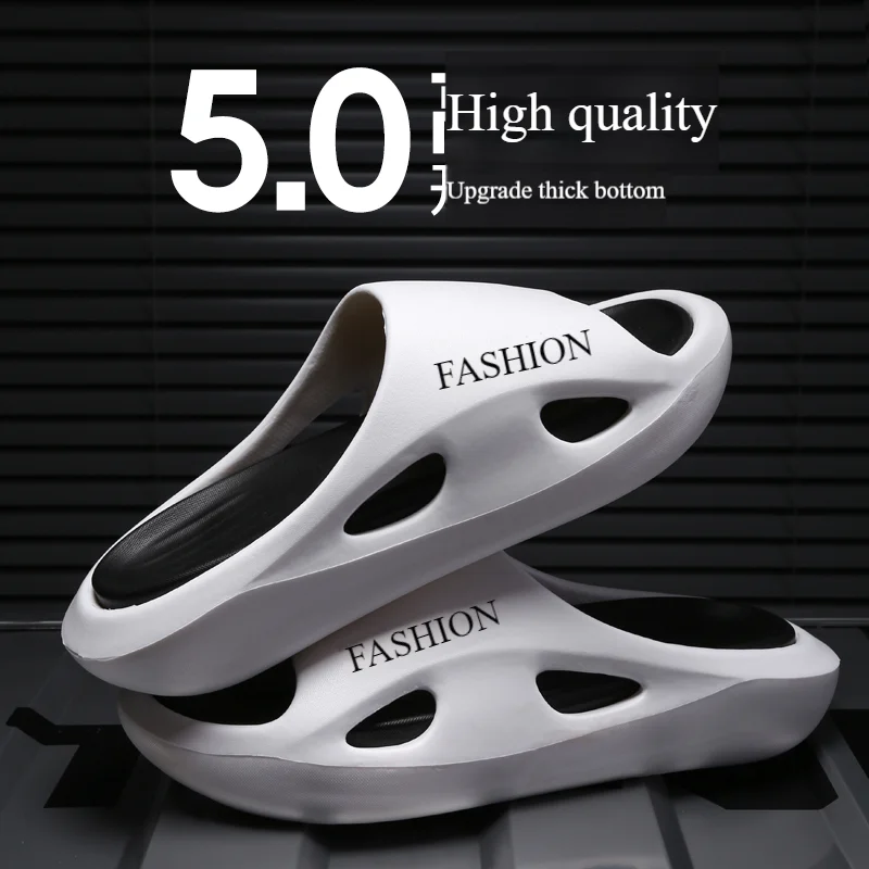 Sandales coulissantes d'été pour hommes, pantoufles de maison antidérapantes, tongs de sport douces et confortables pour l'intérieur et l'extérieur, nouvelle collection 2025