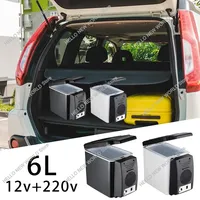 Camping Travel Mini Refrigerator 220v 12V Mini Car Refrigerator Cooler Heating Low Noise