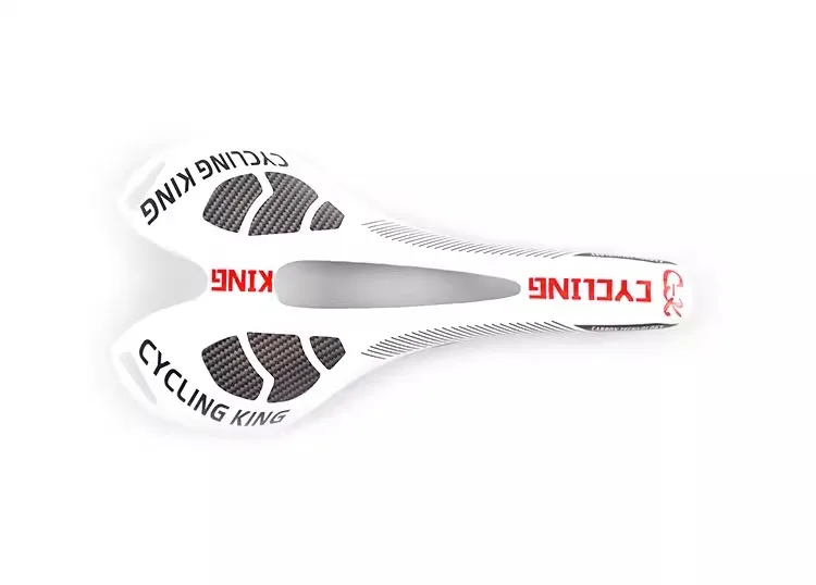 Genuine cyclingking full carbon fiber mountain bike saddle cushion seat white red bicycle parts
