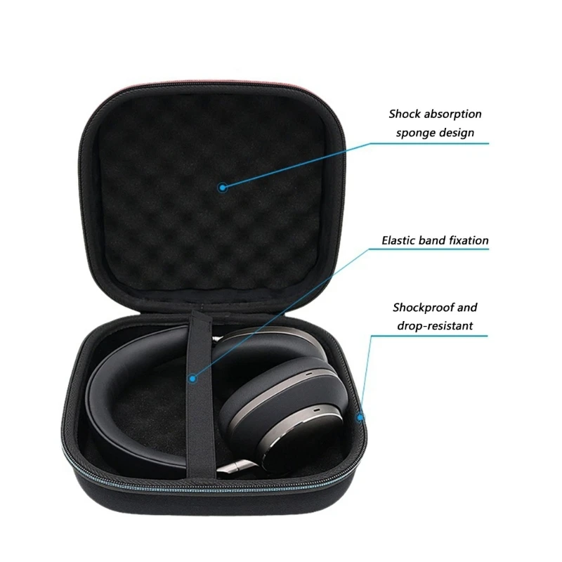  Travel Headsets Carrying Case Spacious Interior And Strong Zip for PX8S2