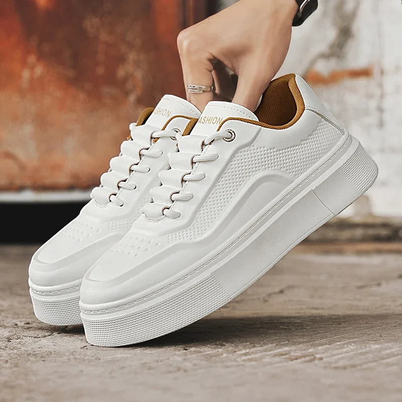 

2025 Мужские модные уличные мужские спортивные кроссовки Уличная повседневная обувь для скейтборда для мужчин Классическая оригинальная дизайнерская обувь на платформе