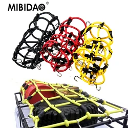 MIBIDAO Roof Rack Storage Elastic Rubber Rope Luggage Rack Net for Axial SCX10 TRX4 Tamiya 1/10 RC Car Truck Model Parts