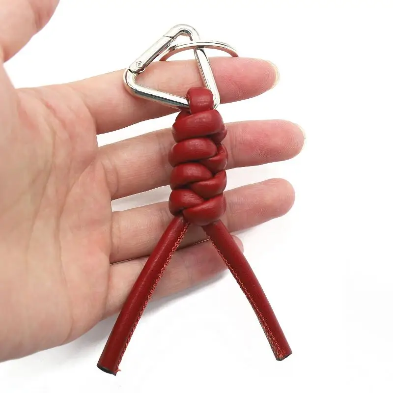 الجلود المنسوجة سيارة المفاتيح الراقية مفتاح حامل السيارات مفتاح قلادة فاخرة حلقة رئيسية حقيبة الإكسسوارات شنقا الديكور