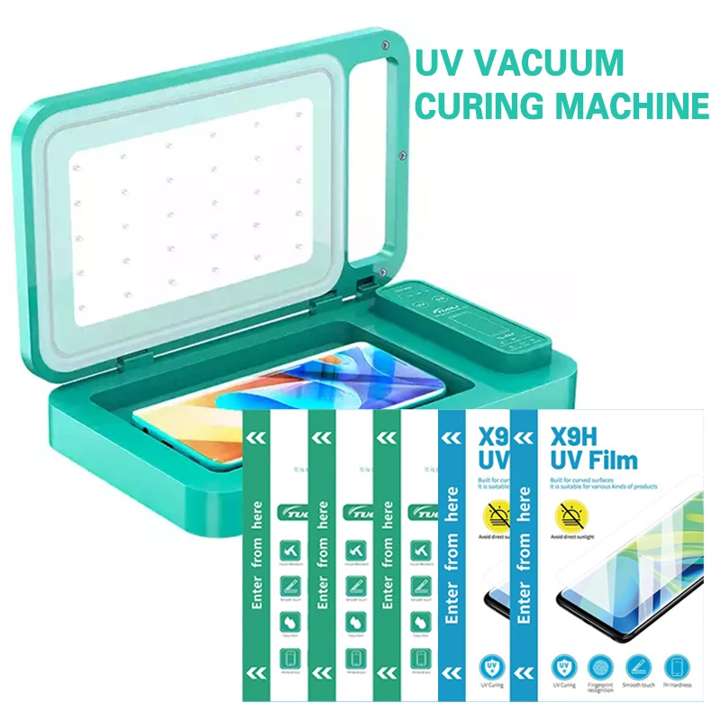 TUOLI X9H UV Curing Vacuum Laminating Machine For Hydrogel Film Screen Protector Bubbles Remove Tools for SUNSHINE Devia UV Film