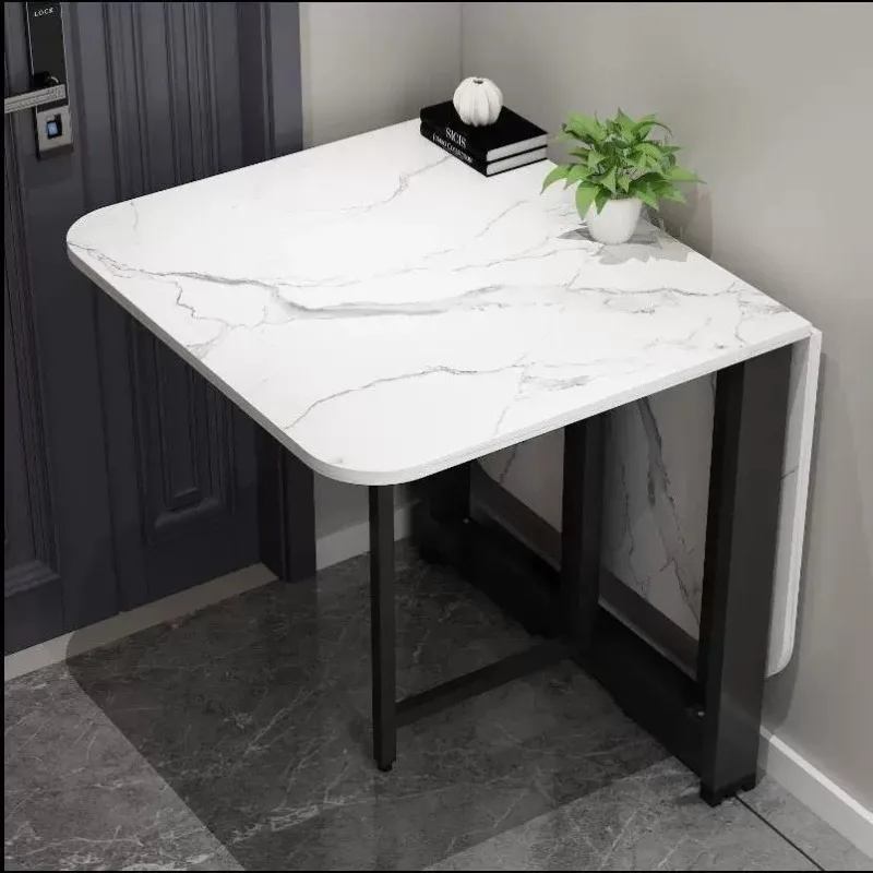 Folding Dining Table, Family Simple Dining Table, Multifunctional Children's Learning Table, Movable Dining Table, Folding Table