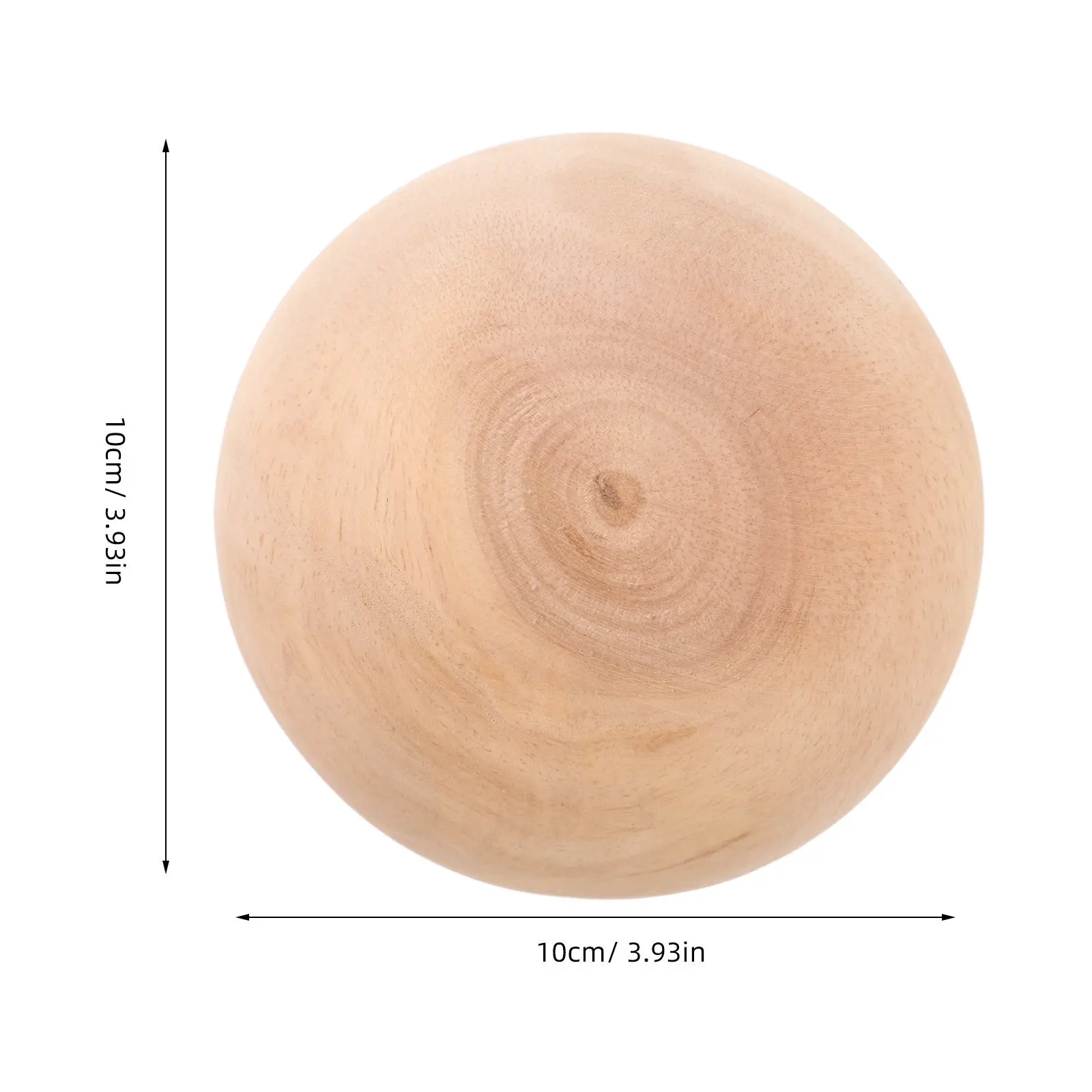 Wooden Finial Topper 3.14 Inch Unfinished Craft Wood Cap Rustic Decorative Finial for Fence Curtain Rod Furniture Handrail Home