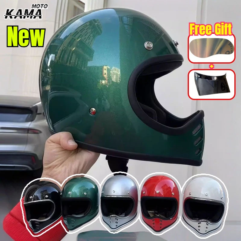 Japanese Small and Medium Helmet Body Eagle Beak Helmet Motorcycle Cruising Fiber Reinforced Plastic for Harley Retro Helmet
