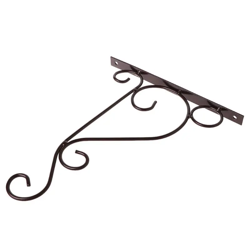 Y1UB Wall-Mounted Hook Decoration Wall Hanging Basket Bracket Simple flo