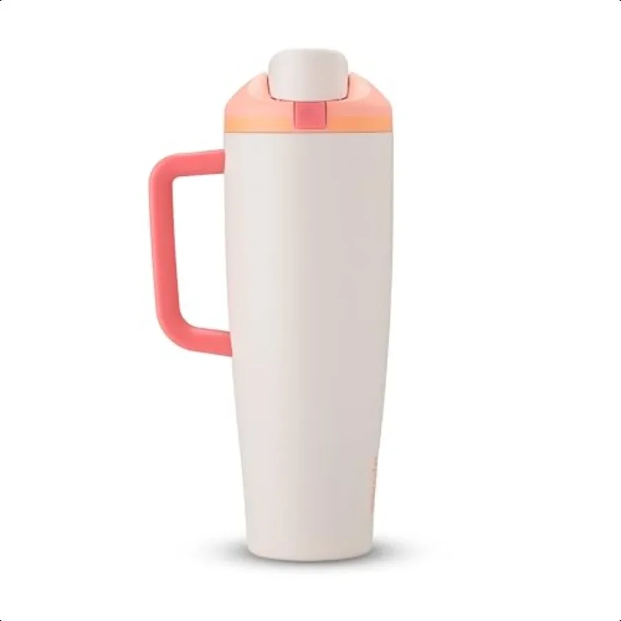 

FreeSip Tumbler Stainl Steel40oz.Orange Tan Sparkling Sherbet