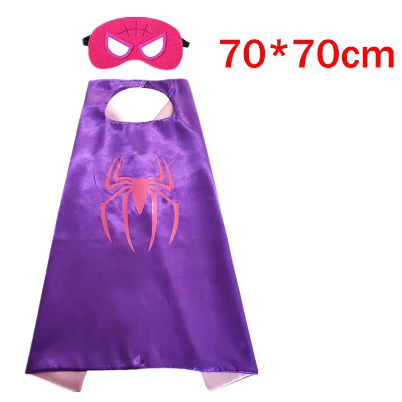 2025 Halloween Meisjes Gwen Stacy Kostuum Anime Superheld Spider Gwen Cosplay Zentai Bodysuit Paarse Mantel Halloween