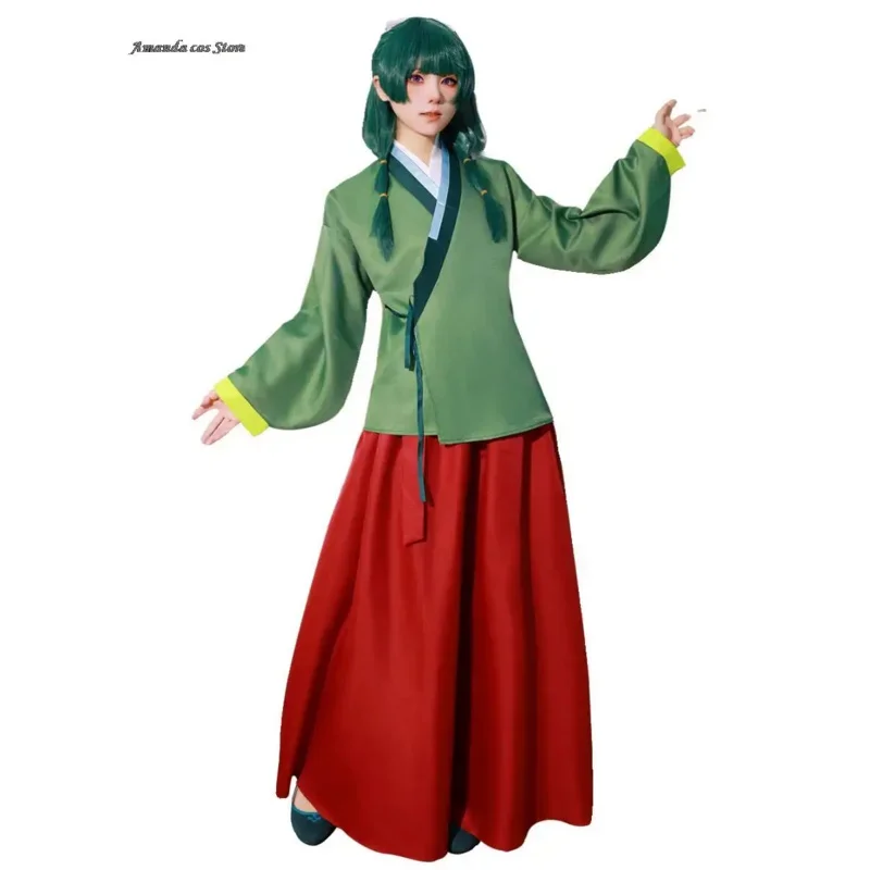 Wat22 Maomao Vrouwen Kostuum Carnaval Spelen Rekwisieten De Apotheker Dagboeken Kostuums voor Rollenspellen Cosplay H Nieuwe 2025 aa