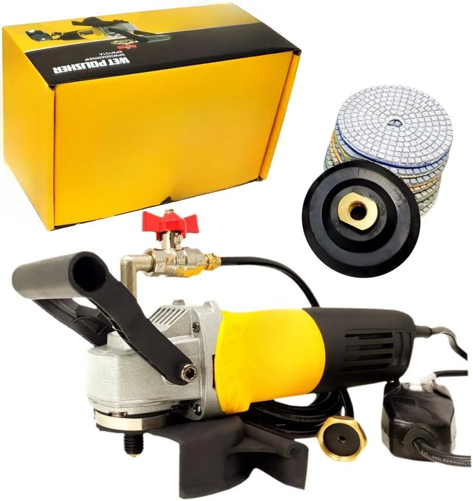 SPW702A Concrete Countertop Wet Polisher Variable Speed Grinder Sander Granite Stone Polisher Polishing Fabrication Tools Kit