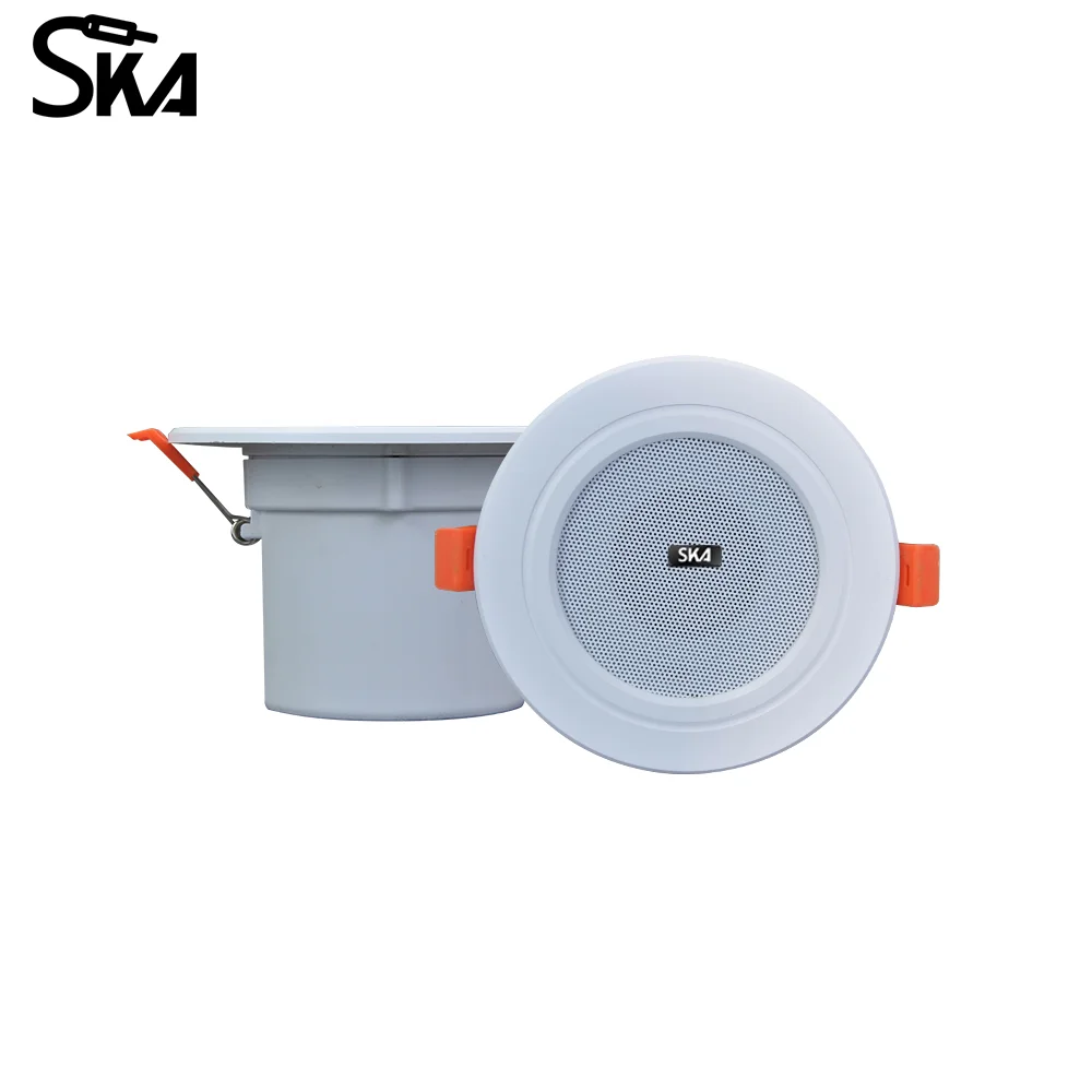 3-inch 10W Moisture-proof Ceiling  Speaker Full Range Plastic Passive Loudspeakers with Cover Fashion Roof Music Speaker Kitchen