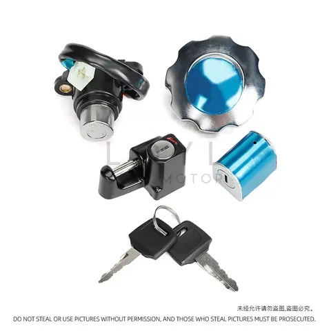 LQYL 오토바이 점화 스위치 잠금 연료 가스 캡 탱크 커버 키 세트 (이탈리카 FT125 DT125 FT150 DT150 2015 2016 2017 2018 용)
