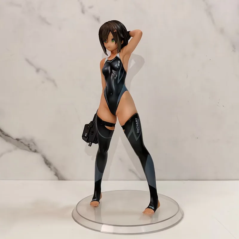 Schwimmclub-Kapitän Waffen-Note-Maschinengewehr-Dame Badeanzug-Figur – Feines Sammlermodell für Desktop-Chassis-Dekoration und Kunstgeschenk