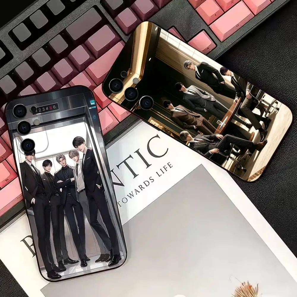 Love Deepspace Xavier Rafayel Sylus Caleb   Phone Case For Samsung S25,S23,S22,S20,S21,S30,Ultra,Plus,Note,5G Black Cover