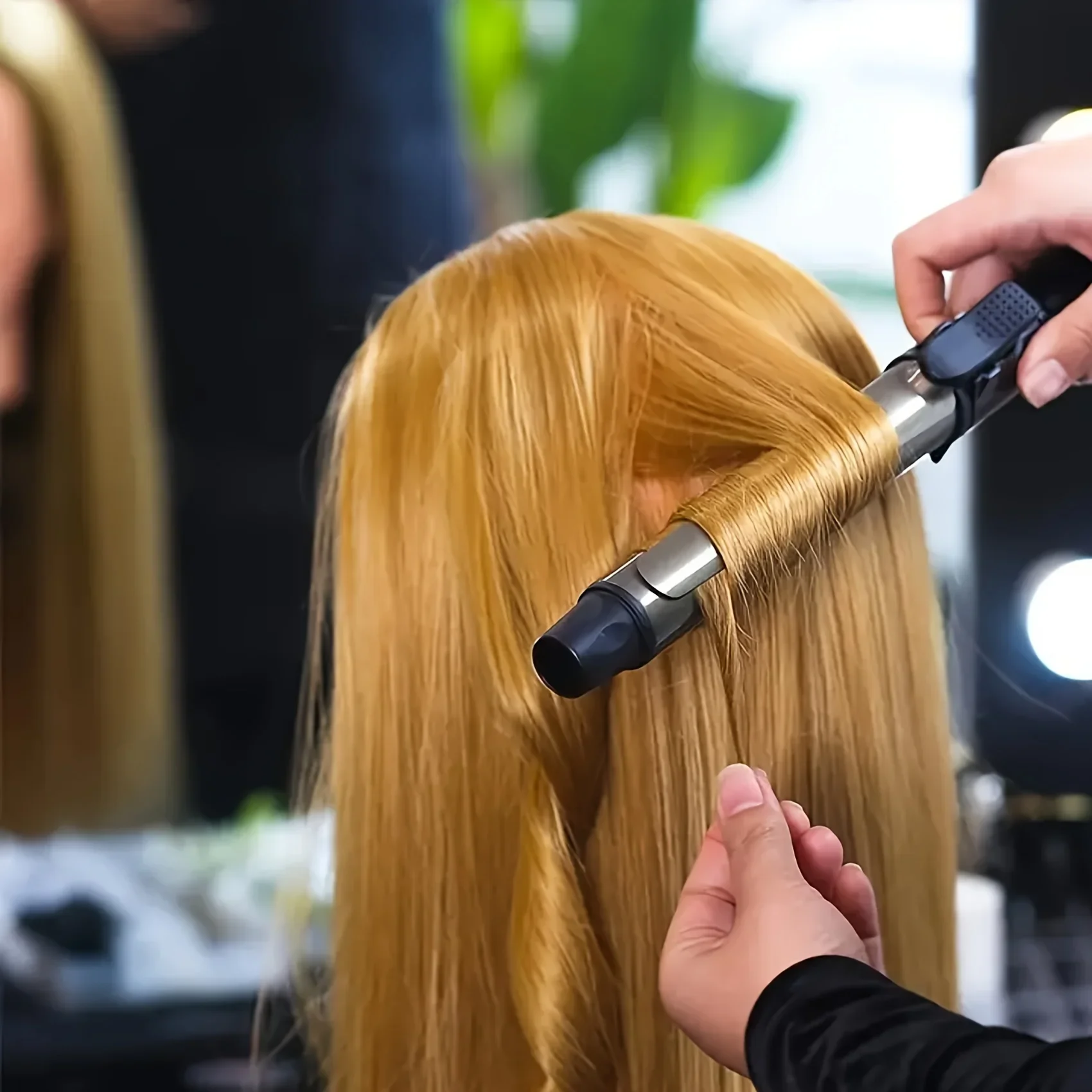 Unisex-Erwachsener Schaufensterpuppenkopf mit Ständer für Haarstyling, Schaufensterpuppenkopf mit Haaren zum Schneiden und Kosmetiktraining