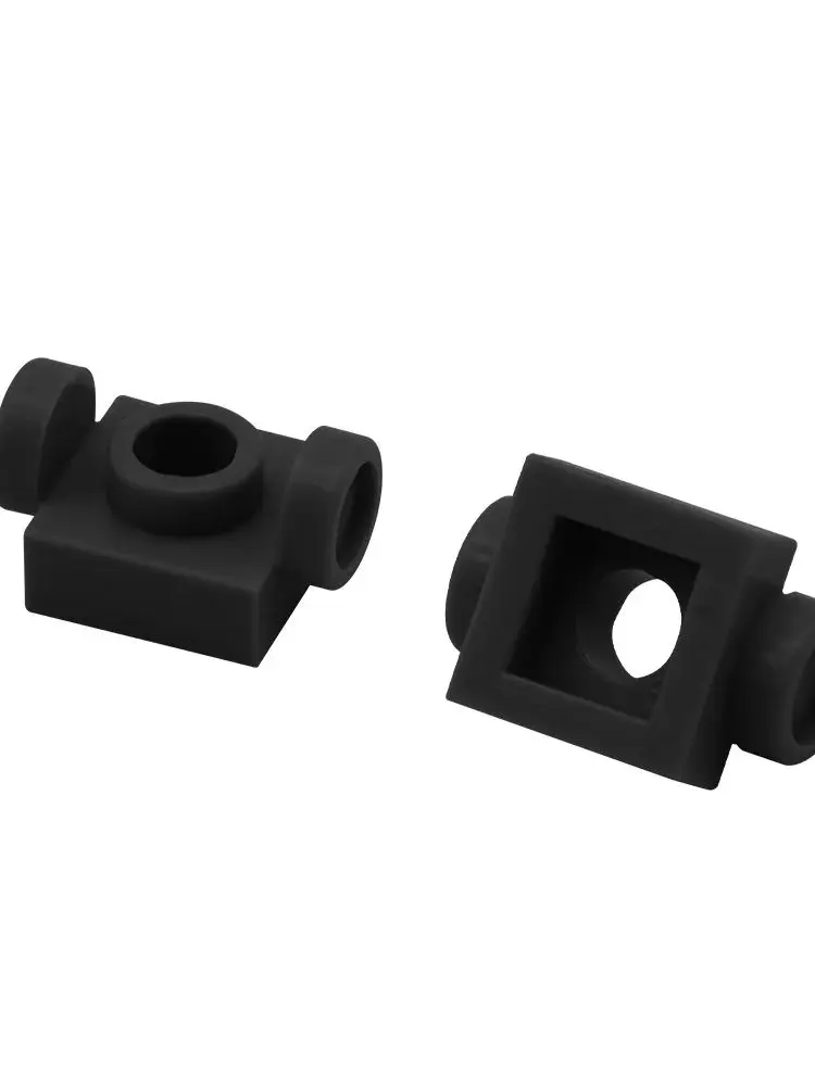 MOC – plaque 3024W Compatible de haute technologie, 1x1, deux côtés avec blocs de construction au-dessus, Kit de Points convexes inversés, jouets en briques, 10 pièces