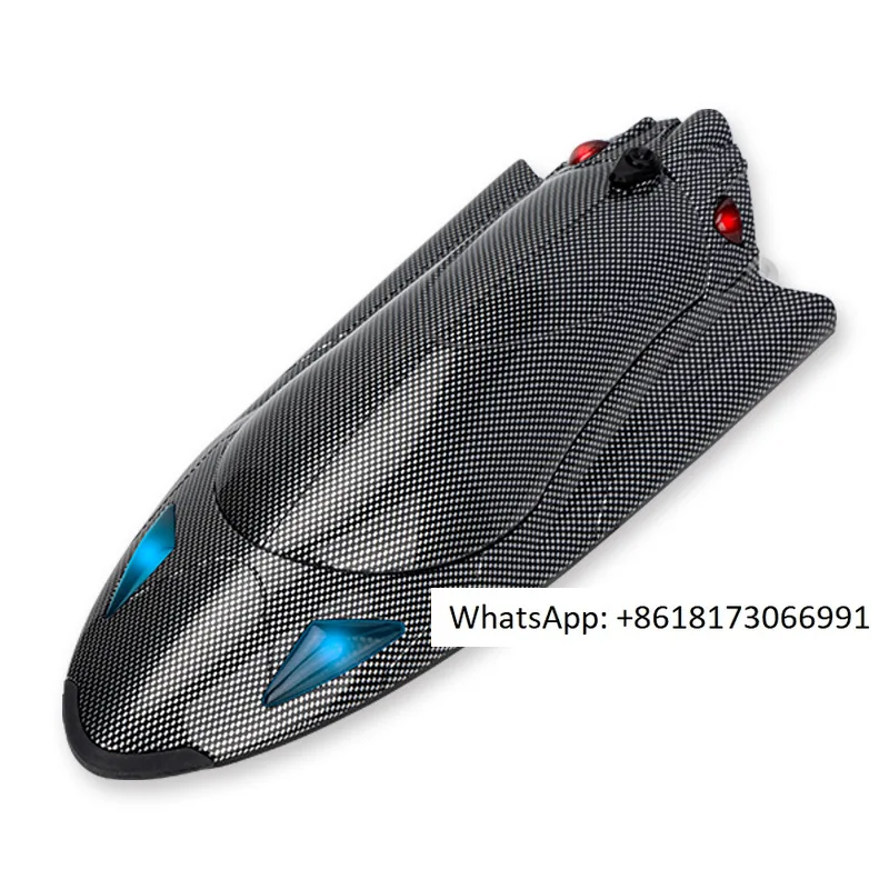 FY011 water-cooled vortex jet carbon fiber pattern remote-controlled speedboat controllable light capsizing reset