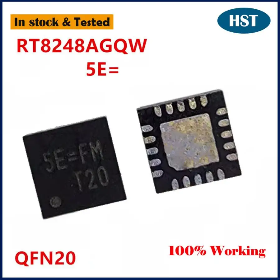 5PCS/LOT New RT8248AGQW RT8248A 5E=3F 5E=1H 5E= QFN-20 IC Chip