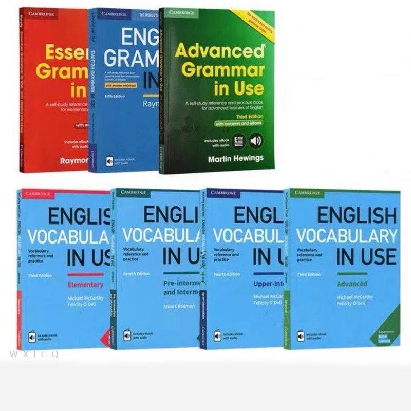 

4 Cambridge English vocabulary books Advanced English grammar reading books 3 Cambridge English grammar books