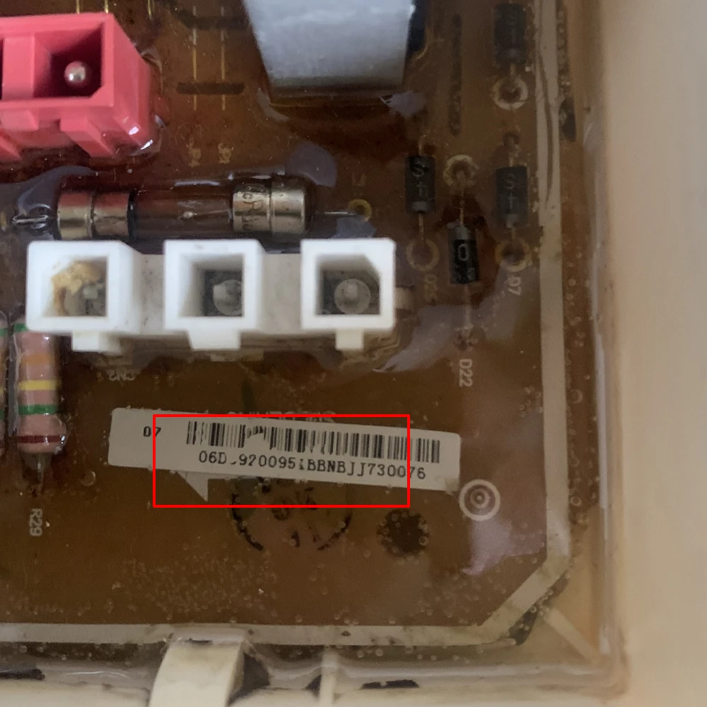 لوحة تحكم أصلية بلوحة أم محول لماكينة غسيل أسطوانات أسطوانات من الساومجات DC92-00951B