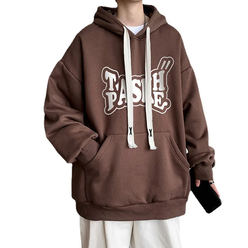 

Sweatshirt Men's Fall New Men's American Hipster Hooded Loose Comfortable Skin-friendly Over The Head Clothes Jacket Men's Tide