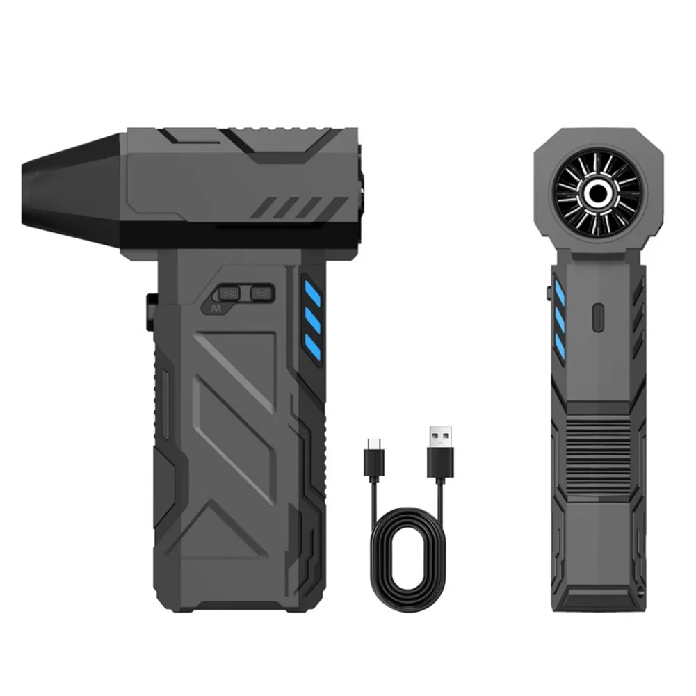 

130,000rpm Dust Blower Black ABS 160W 6-8.4V 30A Dust Blower Type-C Cable For Turbo Blower Strong Turbofan Car Electronics
