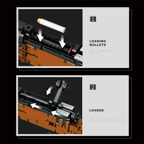 Kar98K Byggstensmodell Kan Skjuta Tungt Prickskyttegevär Montera Tegelstenar Andra Världskriget Vapen Serie Barn Pedagogiska Leksaker Semestergåvor 10 best sales kar98k Lego-leksak - №9