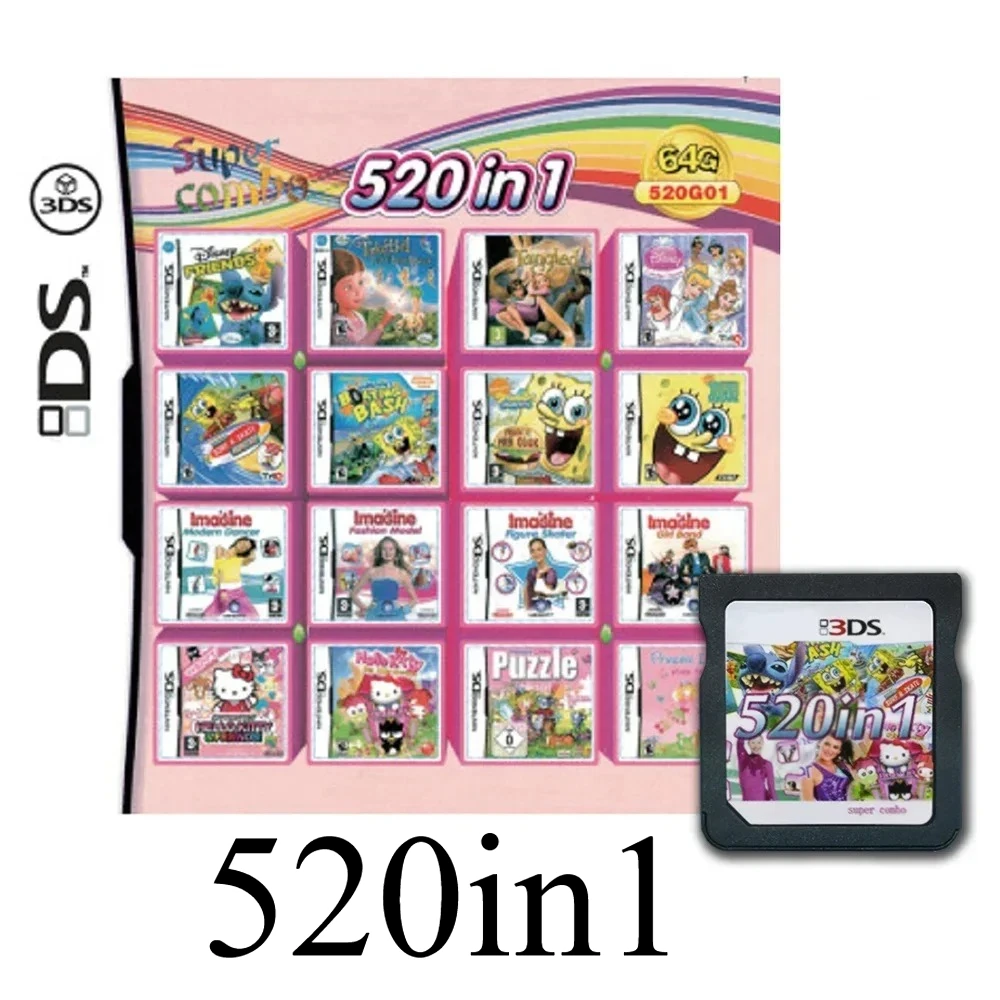 populaire VS 4300 in 1 compilatie Pokemon GameCards DS NDS 3DS 3DS NDSL Game Cartridge Card Video Game Handheld Player (R4 Card)