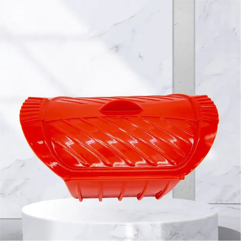Convenient Silicone Steamer Easy Clean Steam Rack Eco-Friendly Silicone Steam Case Microwavable Food Cooker Cooking Accessories