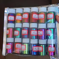 10g Colorshift Chameleon Nail Glitter Powder Holographic Chameleon Pink/Blue/Mermaid Chrome Powder DIY Mica Laser Rubbing Powder