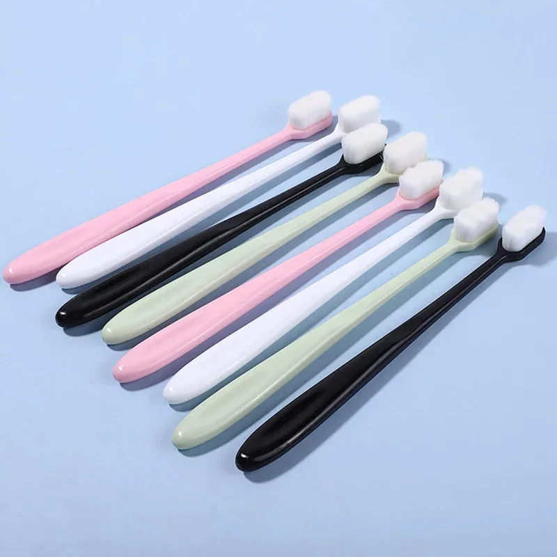 10pcs Ultra-fine Soft Toothbrush Million Nano fur Adult Tooth Brush Teeth Deep Cleaning Portable Travel Dental Oral Care Brush