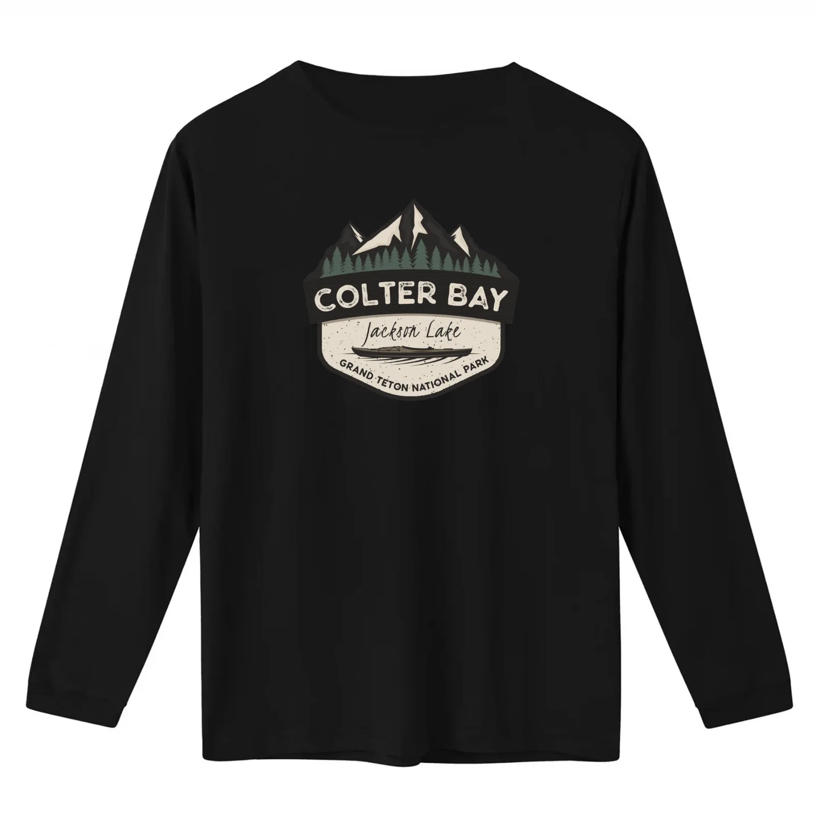 Colter Bay Grand Teton National Park Wyoming - Camping Hiking and Adventures T-Shirt Summer Casual Cotton Tee 100% Cotton