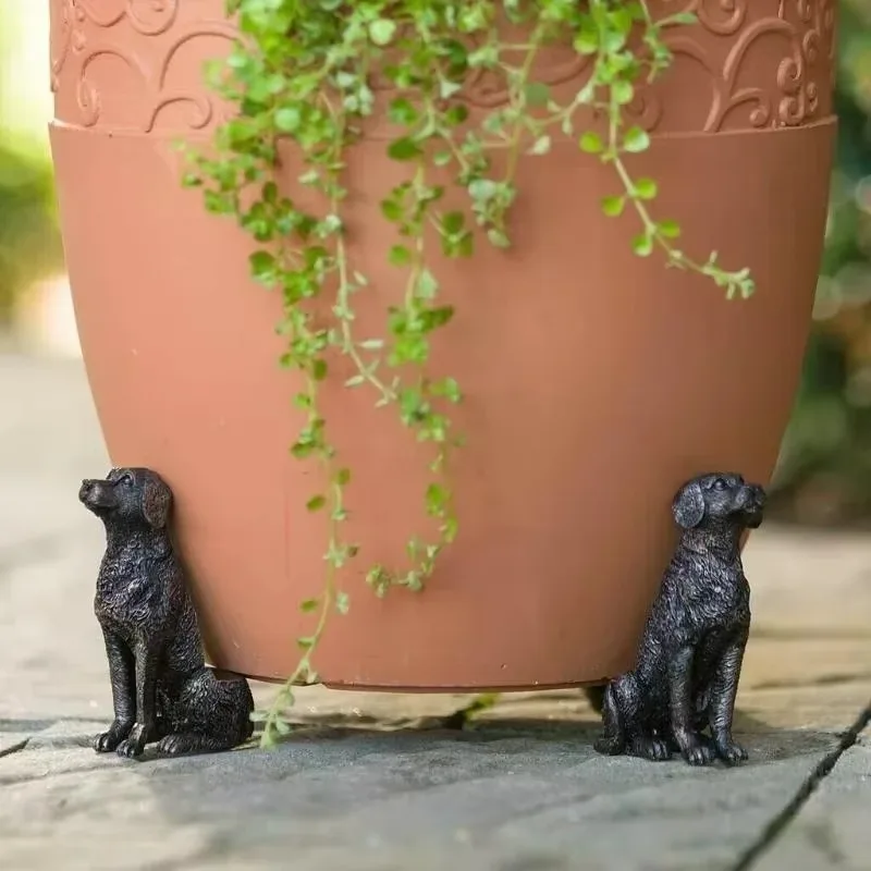 3Pcs 3Pcs Animal Flowerpot Support Frame Dog Cat Rabbit Shaped Plant Pot Foot Support Outdoor Gardening Resin Animal Decor Ornament - Aliexpress Deal