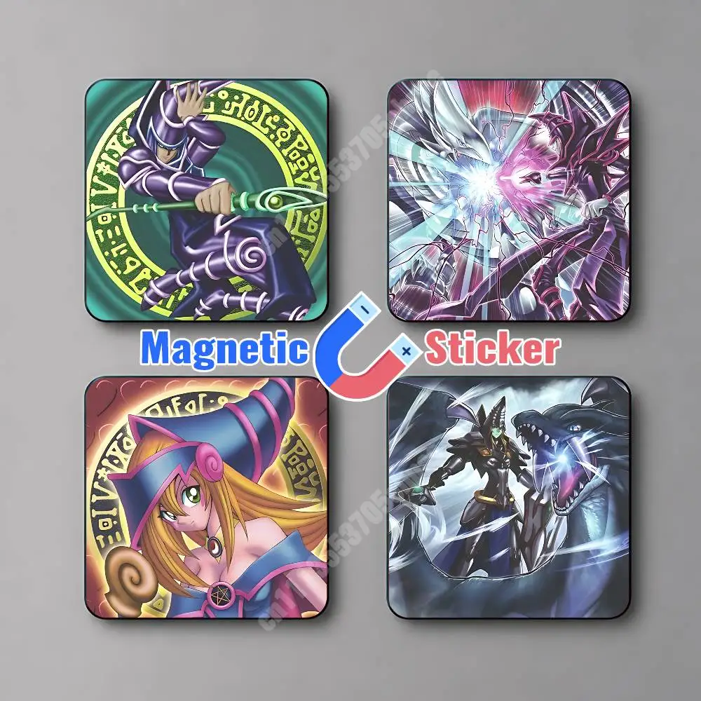 Dark Magician Series Yu-Gi-Oh Game Magnetic Sticker Reusable Fridge Decal for Metal Surfaces Magnet Marker