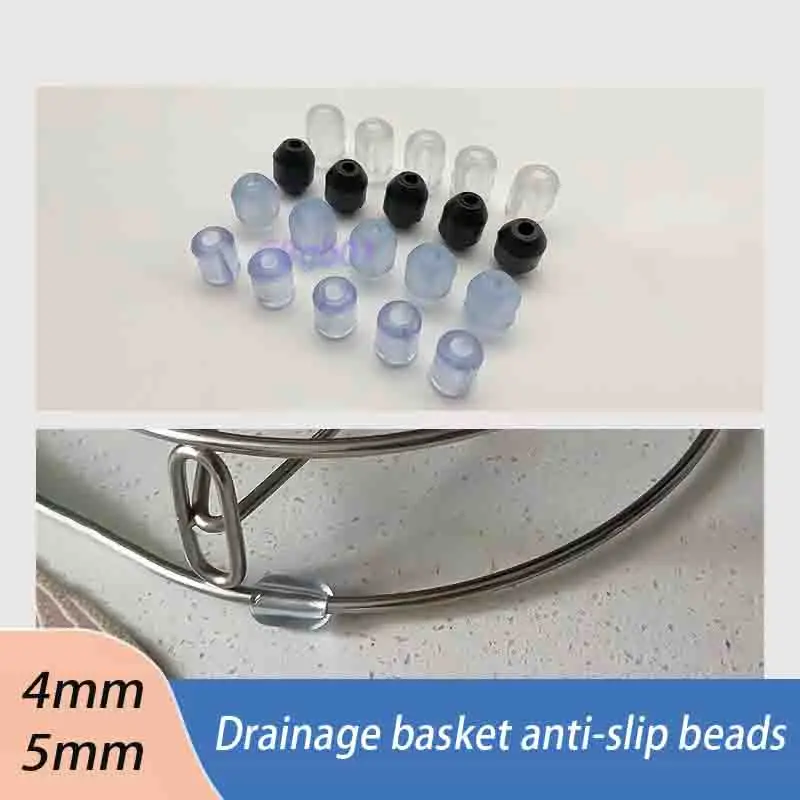 Non-Slip Rubber Beads Gaskets Pads for Drying Rack, Shockproof Bumpers for Colander & Plastic Basket