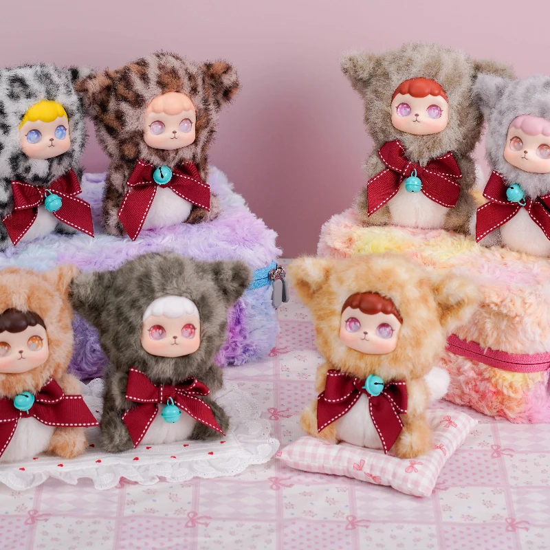 

Подлинная серия Coco Leopard Cat, слепая коробка, кавайные аниме-фигурки, сумка-сюрприз, загадочная коробка, милый брелок, подвески, собранные игрушки